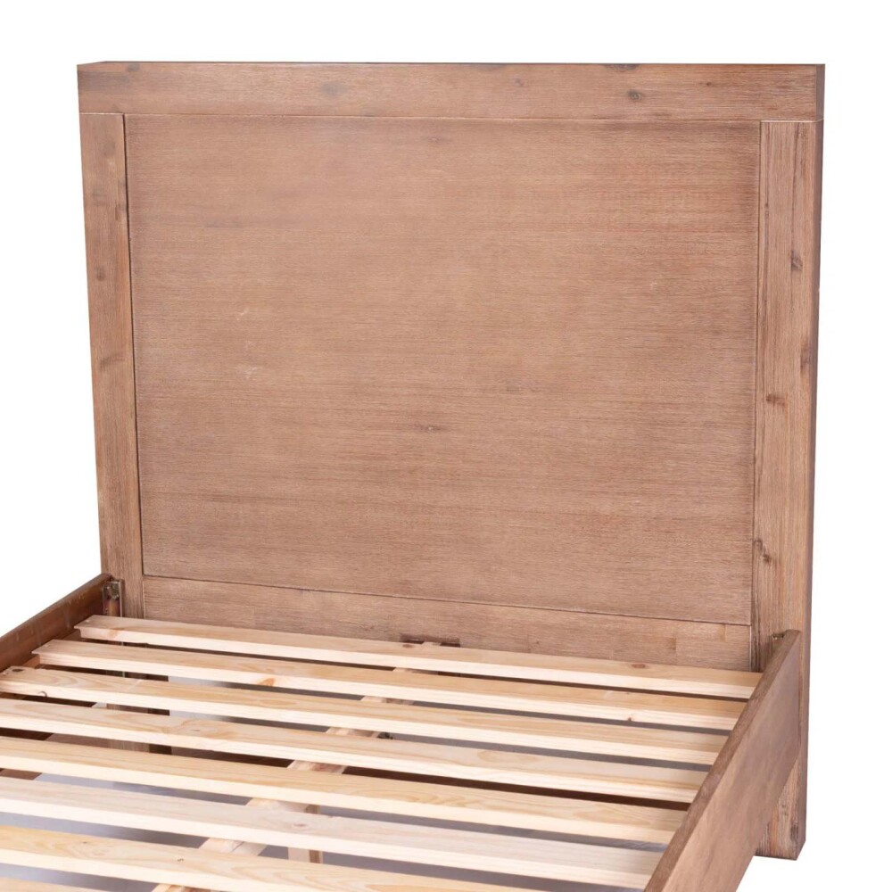 CAMA 1 1/2 PLAZA MADERA-ACACIA NATURAL-BEIGE PRINCE