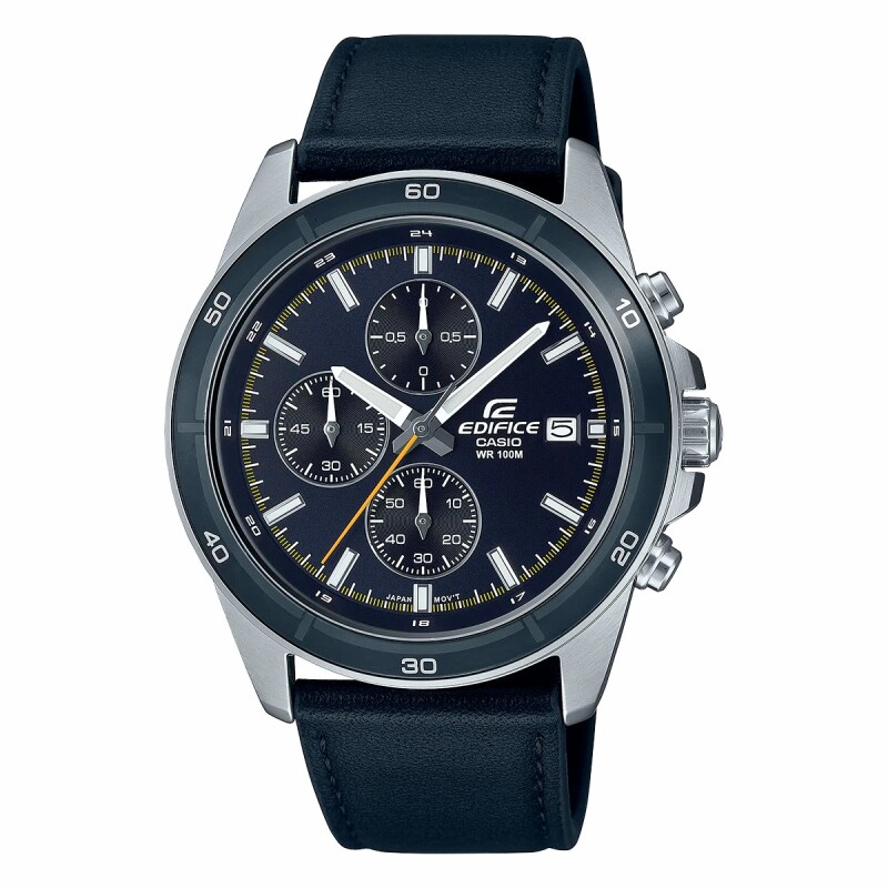 Reloj Casio EFR-526L 2CV para hombre en cuero Negro