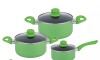 Batería de cocina - 7 piezas - Verde Batería de cocina - 7 piezas - Verde