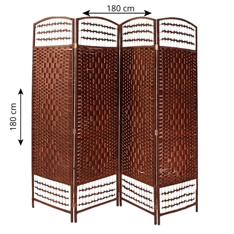 Biombo Separador Divisorio Plegable 4 Hojas Madera Moderno Biombo Separador Divisorio Plegable 4 Hojas Madera Moderno