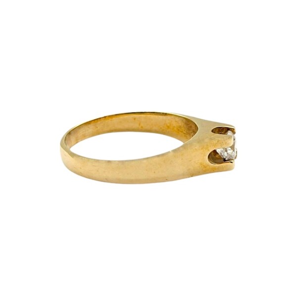 Anillo Solitario-Oro bajo-Piedra Zirconia-AN8083 conpiedra