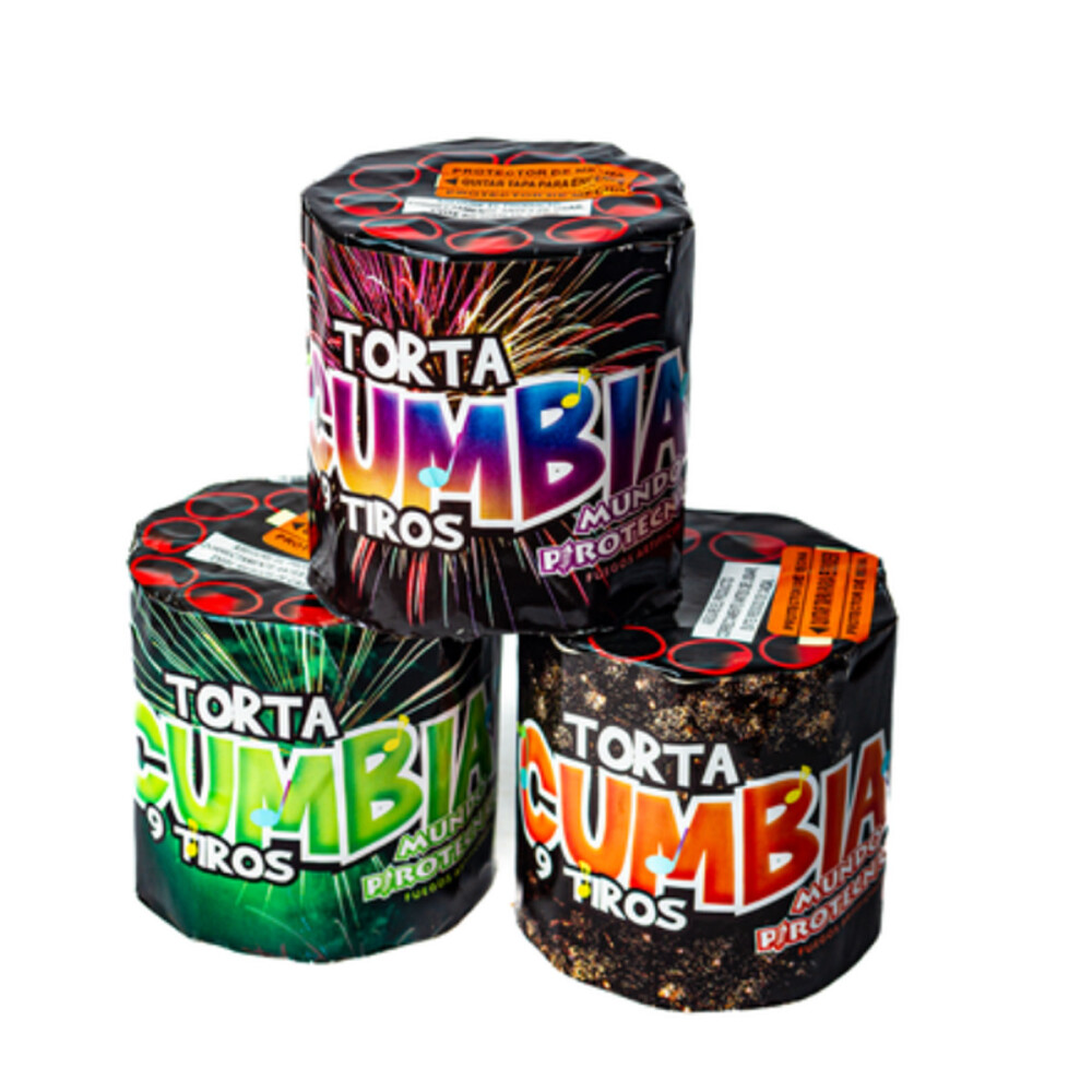 TORTA CUMBIA MUNDO PIROTECNICO 9 TIROS TORTA CUMBIA MUNDO PIROTECNICO 9 TIROS