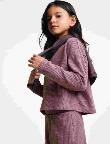 BUZO INFANTIL ACANALADO ROJO
