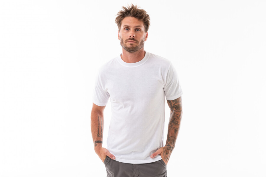 REMERA CUELLO BASE M/C UI Blanco