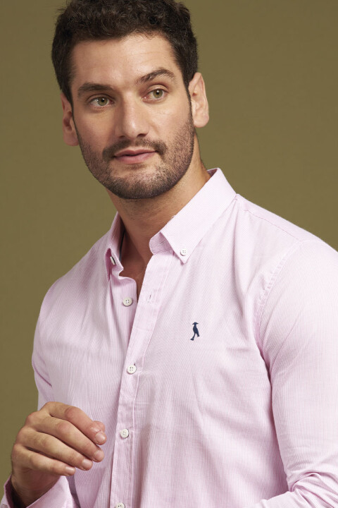 CAMISA SHELF POLANCO Blanco/rosa