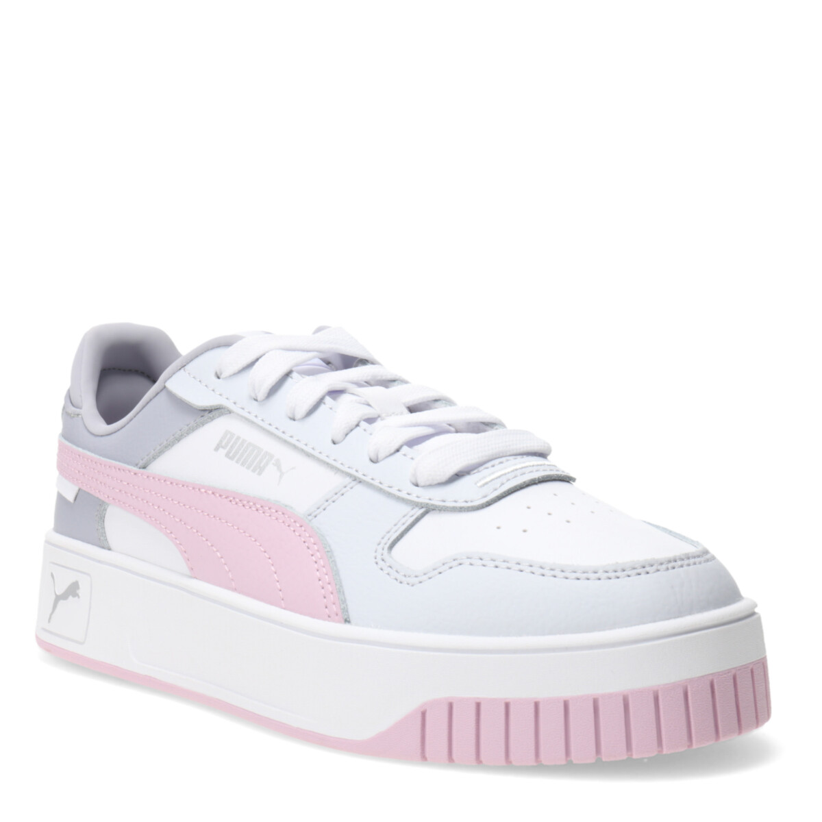 Championes de Mujer Puma Carina Street Plataforma - Blanco - Gris - Rosa 