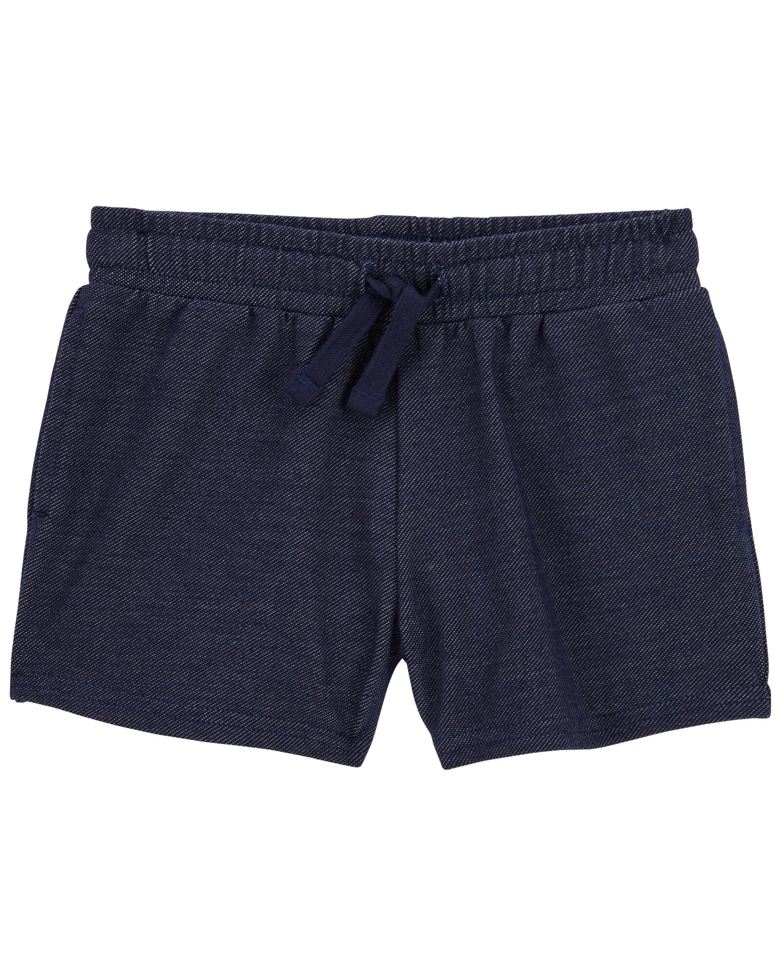 Short de algodón, con cordón, azul marino Sin color