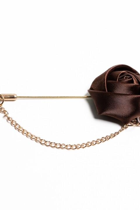 Pin para el Ojal Diseño Flor CHOCOLATE
