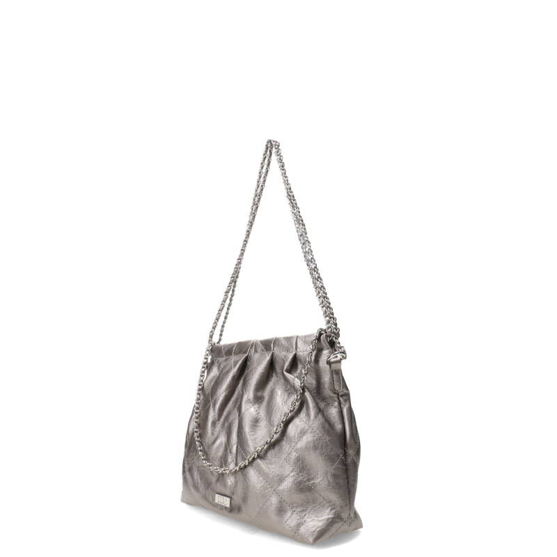 Cartera Miss Carol NASCA con cadena Plateado