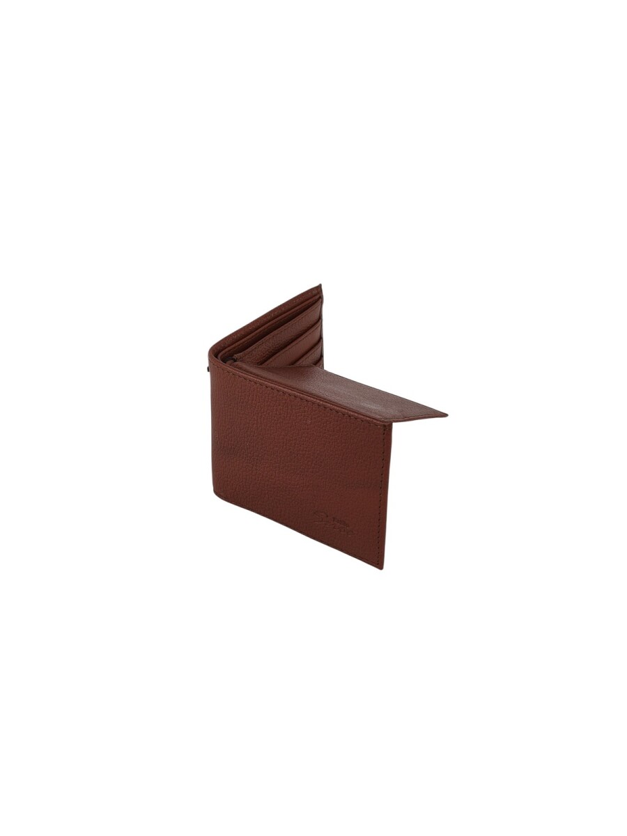 Billetera con visor y cierre - Marron 