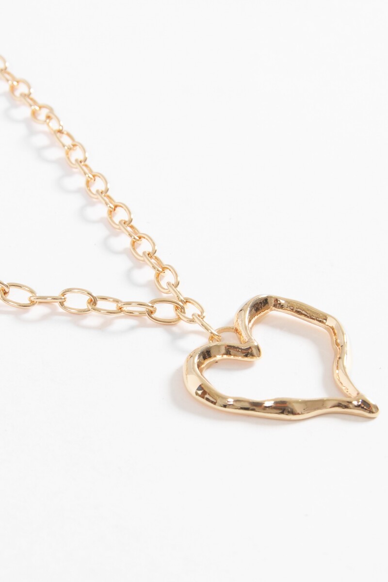 Collar dije cora texture dorado