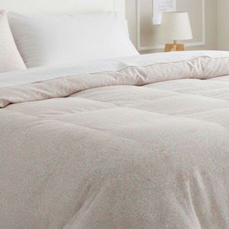 Acolchado 1 Plaza home-class 100% Microfibra D 659-1 Fl Rosa