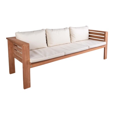 SET DE LIVING MADERA NATURAL-BEIGE PRESIDENT