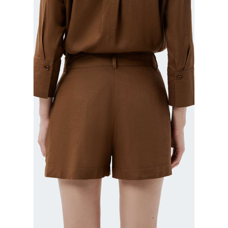 SHORTS FEM MARROM ESCURO