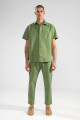 SEERSUCKER PANTS Green