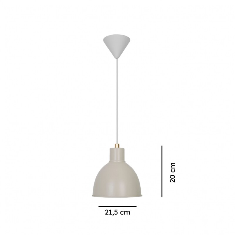 ARTEFACTO COLGANTE DECORATIVO ALPHA Lámpara Colgante Alpha Beige