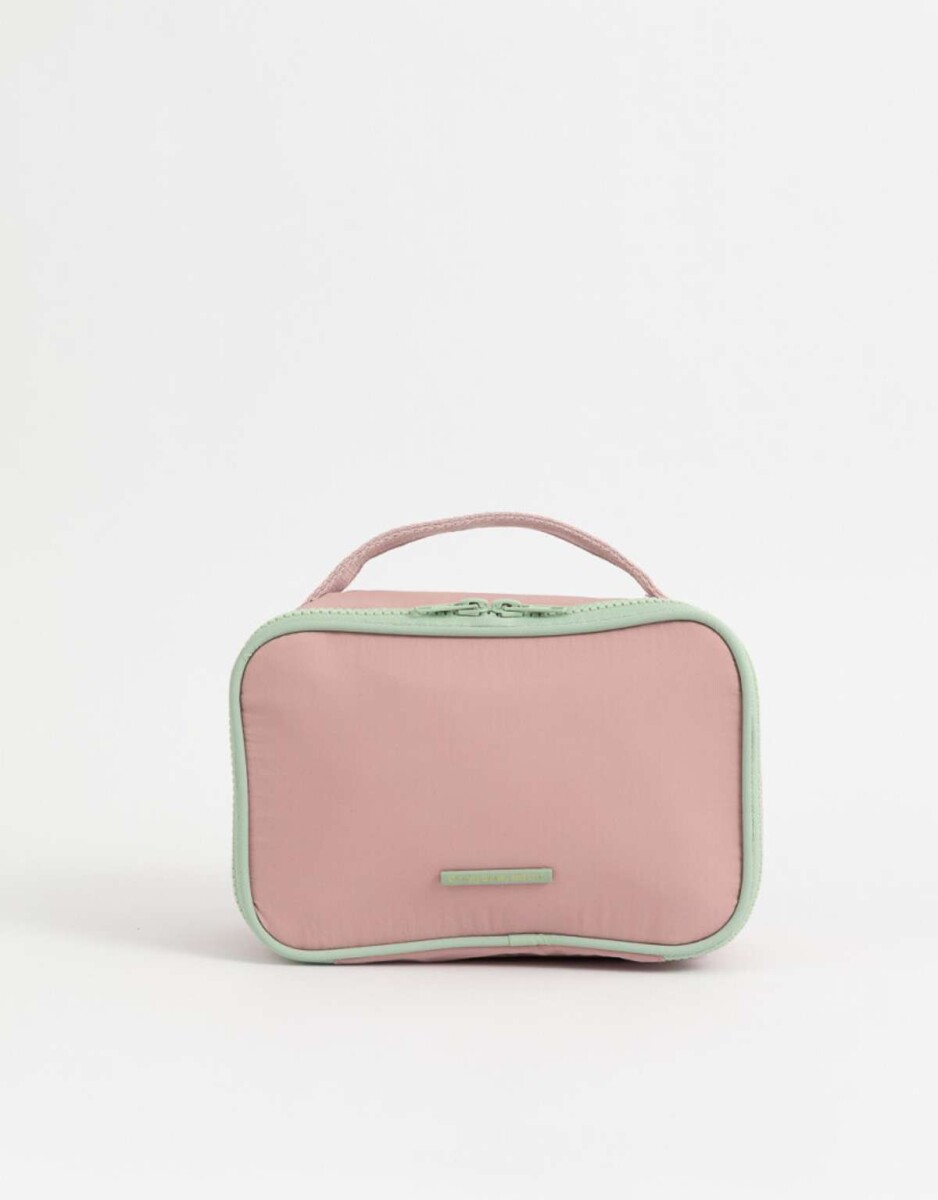 Portacosméticos Con Manija - Rosa Viejo 