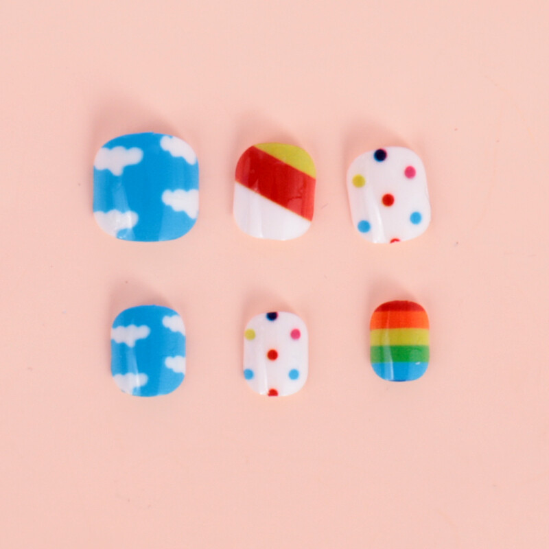 Mini Uñas Postizas Adhesivas - 12 Piezas - Kids Mini Uñas Postizas Adhesivas - 12 Piezas - Kids