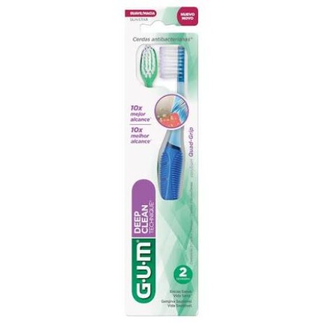 Cepillo de Dientes Gum 525 Technique Deep Clean 2 Unidades Cepillo de Dientes Gum 525 Technique Deep Clean 2 Unidades