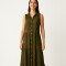 Vestido Focaria Verde Oliva Oscuro