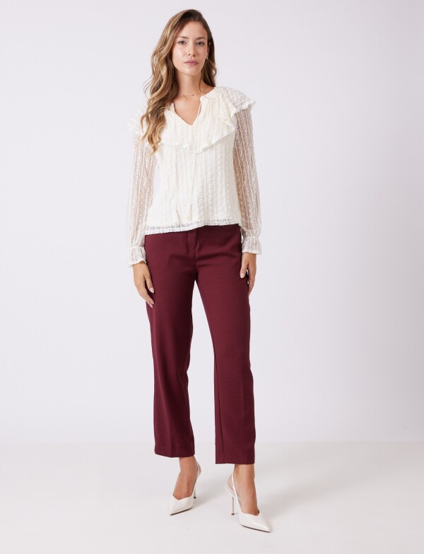 Blusa Encaje BEIGE CLARO