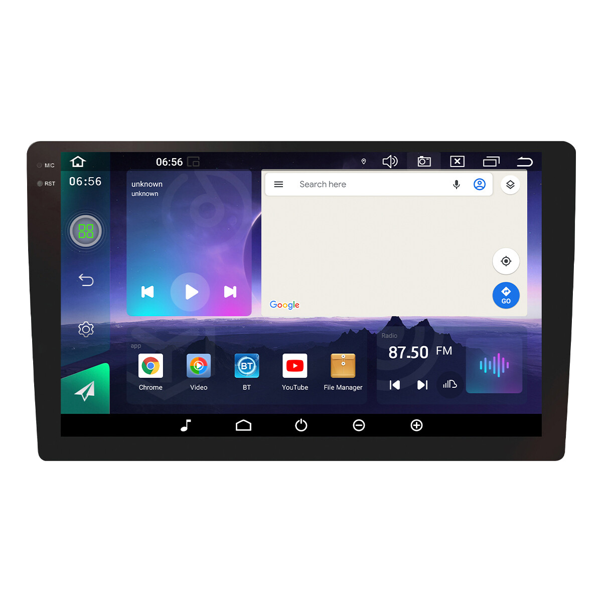 Radio Multimedia para Auto AIWA 9.5" 2K Android 13 con Carplay, Android Auto y 4G | AW-2K-A 