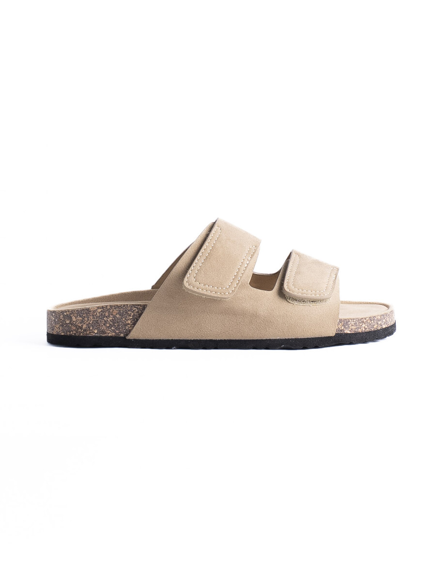 Sandalia Cuero Marruecos - Beige 