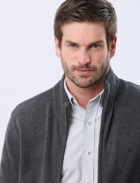 CAMPERA LANA TEJIDA Gris