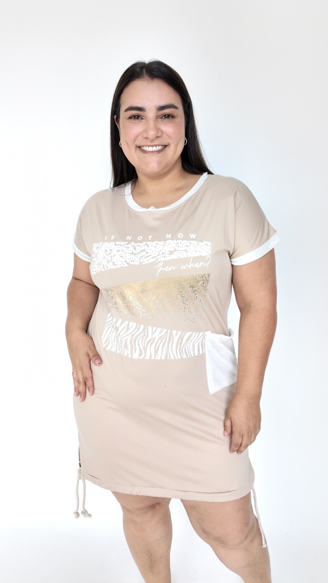 Vestido Solenne Beige