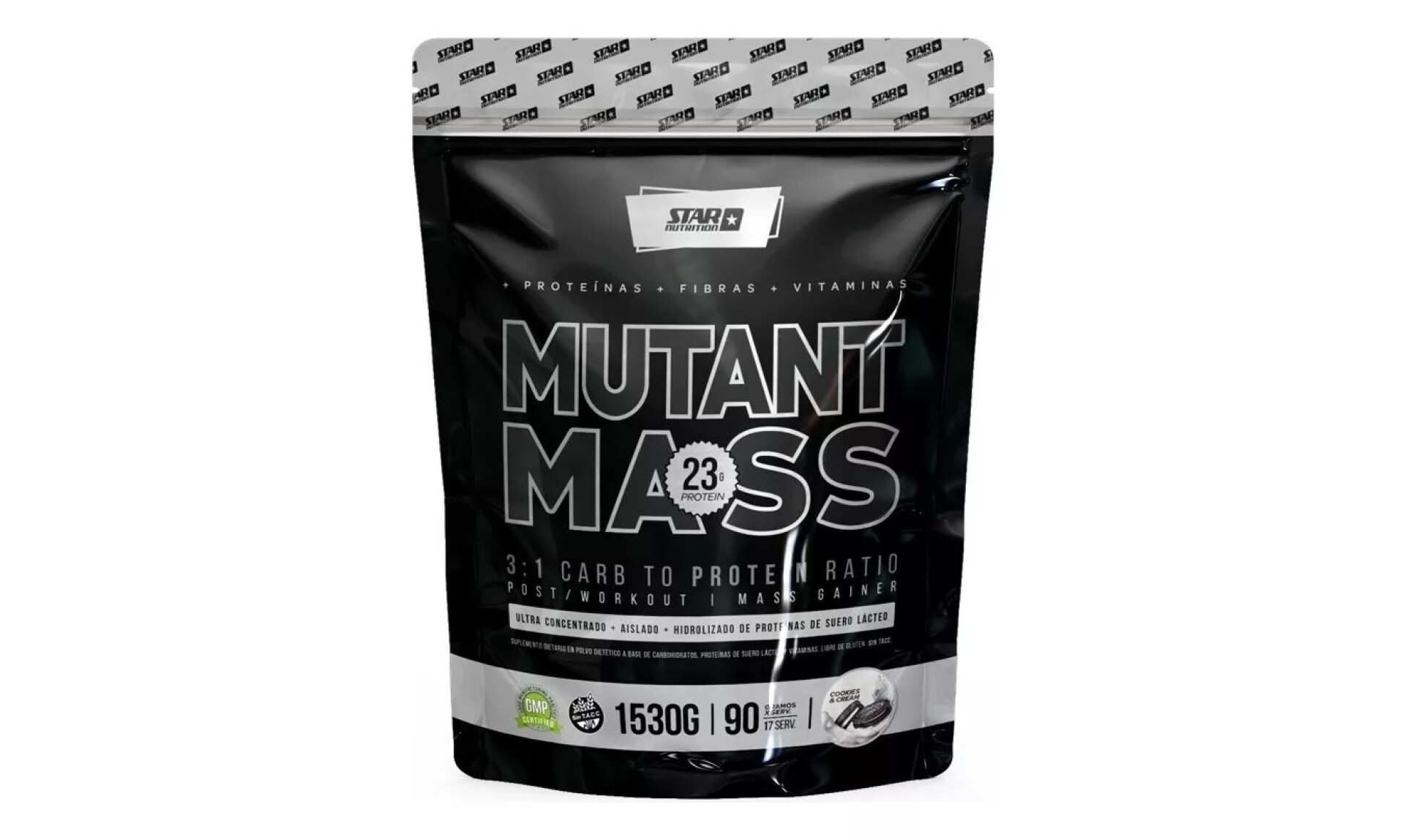 Star Nutrition Mutant Mass N.O. 1.5 kg - Cookies & Cream 