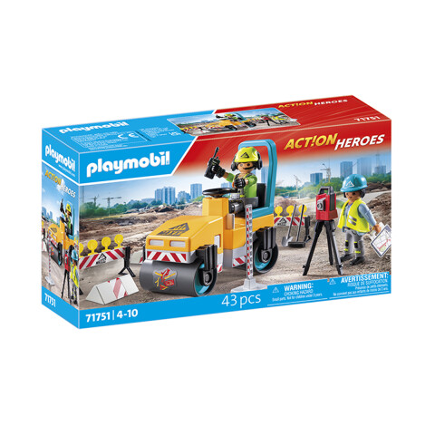 Construcción de Carretera Playmobil 43 Piezas con Figuras U