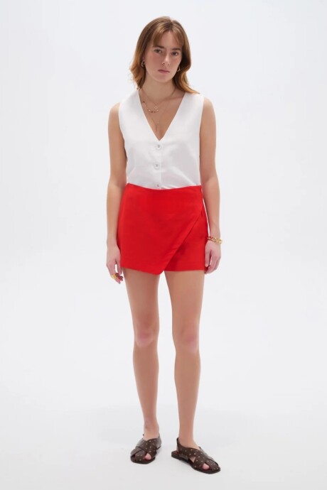 Short Arvim Rojo Anaranjado