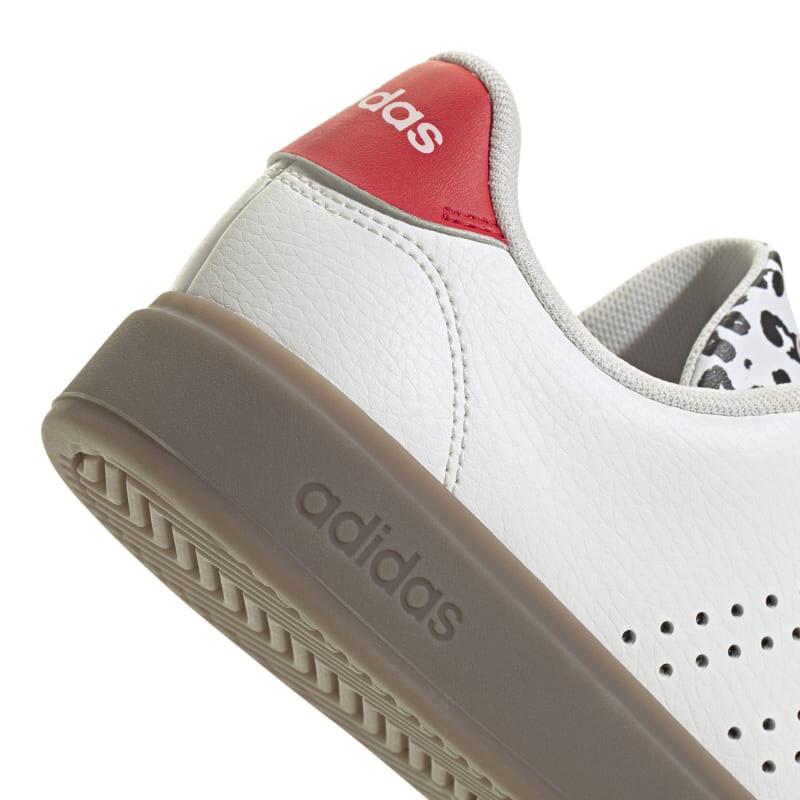 Championes de Mujer Adidas Advantage 2.0 W Blanco - Negro - Rojo