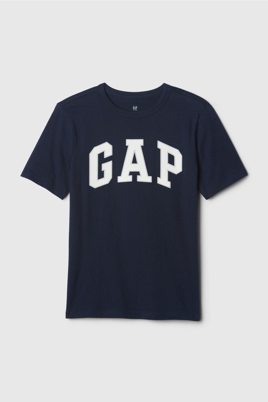 Remera Logo Gap Niño Tapestry Navy