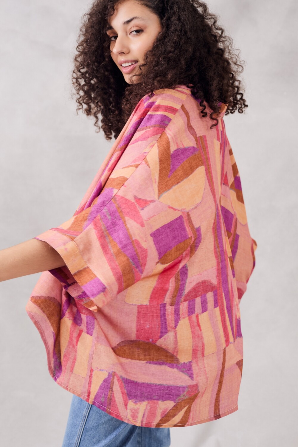 Kimono Met Gouden Cirkels Multi Bl832643 299 main image 1