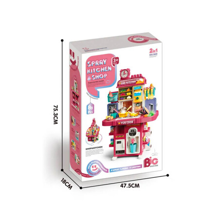 Set Cocina Supermercado Doble Multifunción X83pcs Jug007307