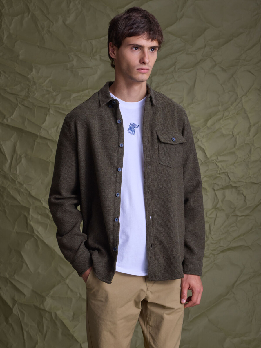 OVERSHIRT TURKU - VERDE-MARRÓN 
