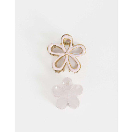 Set De Broches Rosa Claro