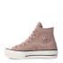 Championes de Mujer Converse Ctas Lift Hi Beige - Marrón Tierra
