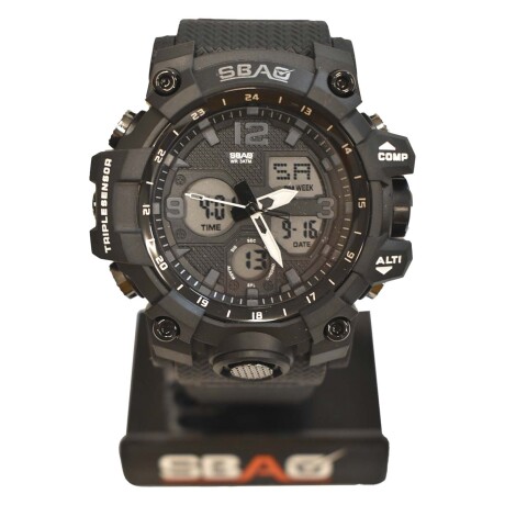 Reloj Deportivo de Pulsera con Pantalla Luz Led para Hombre Negro