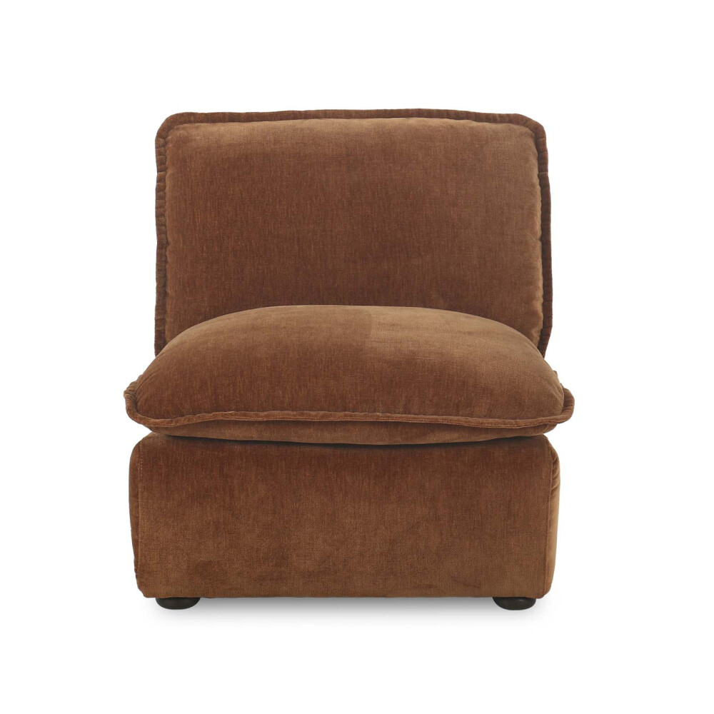 SOFÁ INDIVIDUAL TELA-PREMIUM MARRON SISAI CACAO