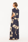 PANTALON FLOWER Azul Marino