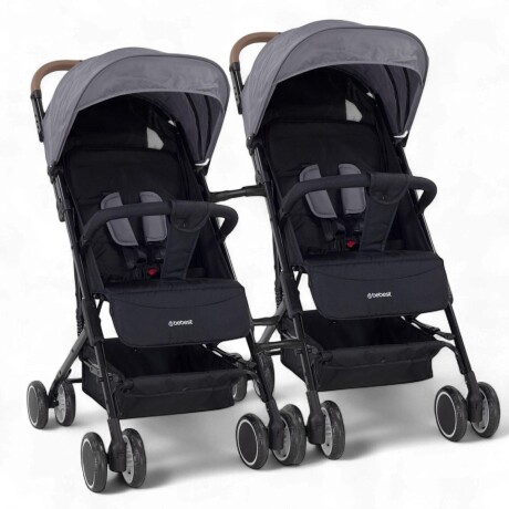 Pack 2 Coches Sprint Gris + Conectores para Mellizos o Hermanos Pack 2 Coches Sprint Gris + Conectores para Mellizos o Hermanos