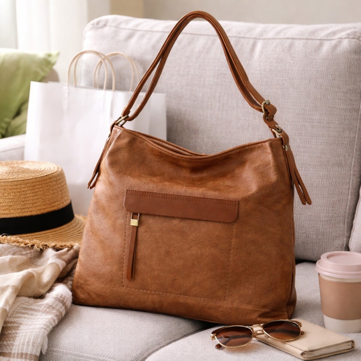 Cartera Simil Cuero con Bolsillo delantero - Suela 