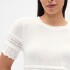 SS LINEN POINTELLE TOP NEW OFF WHITE
