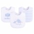 Set x3 baberos elefante ASH celeste