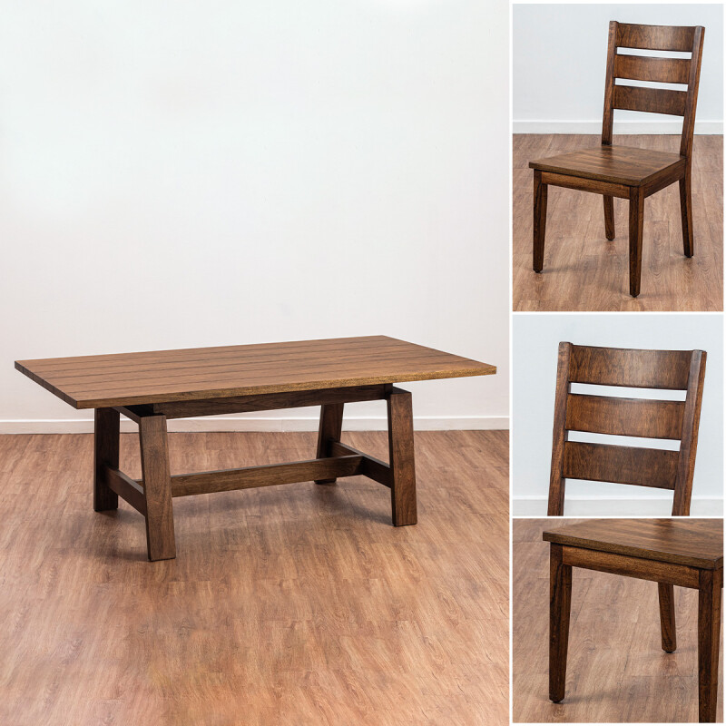 (CD) JGO COMEDOR RUSTICO 8L/002 Unica