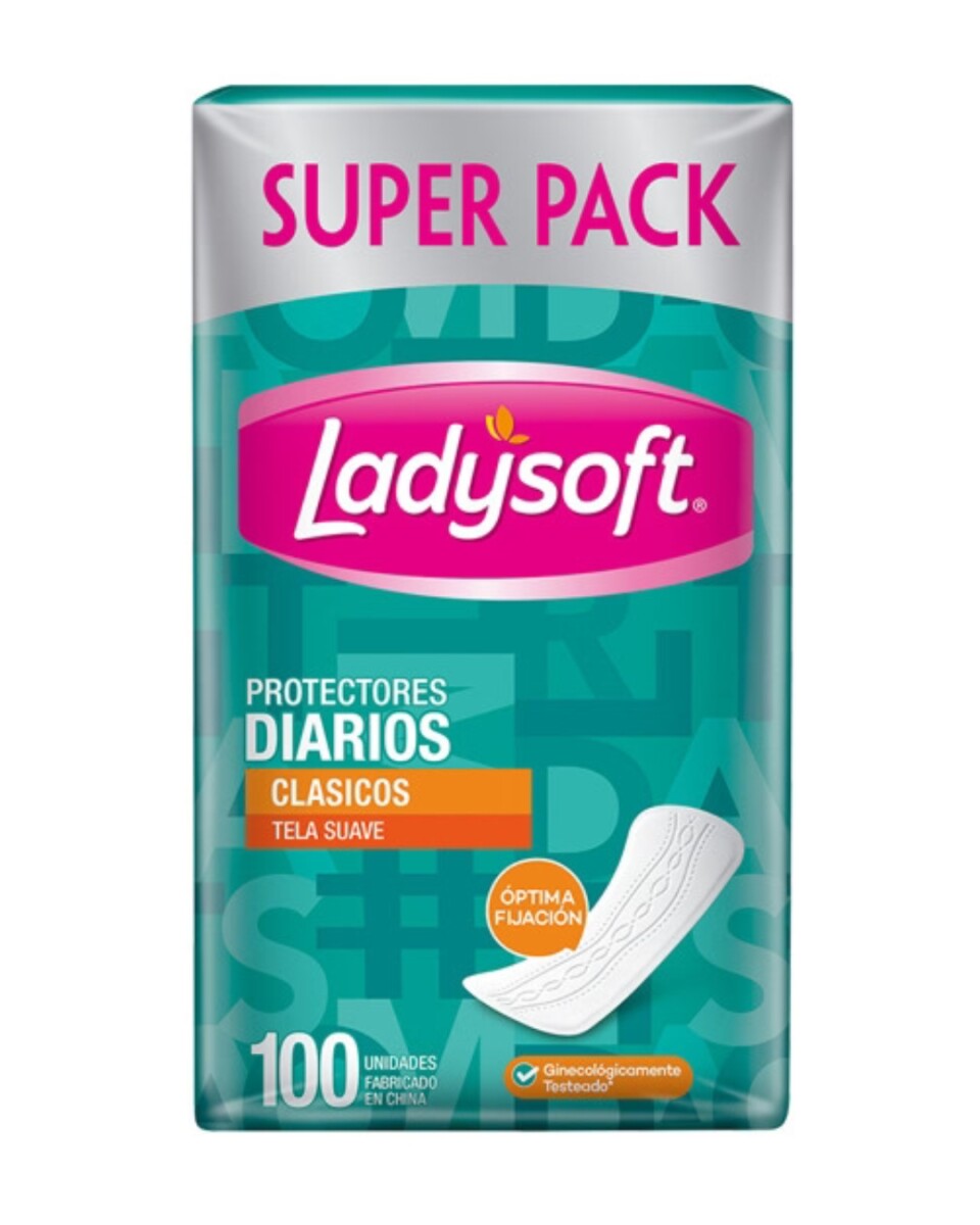 Protector Diario Ladysoft Respirar X100 Unidades 