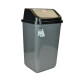 Tarro de residuos 50L con tapa vaivén GRIS