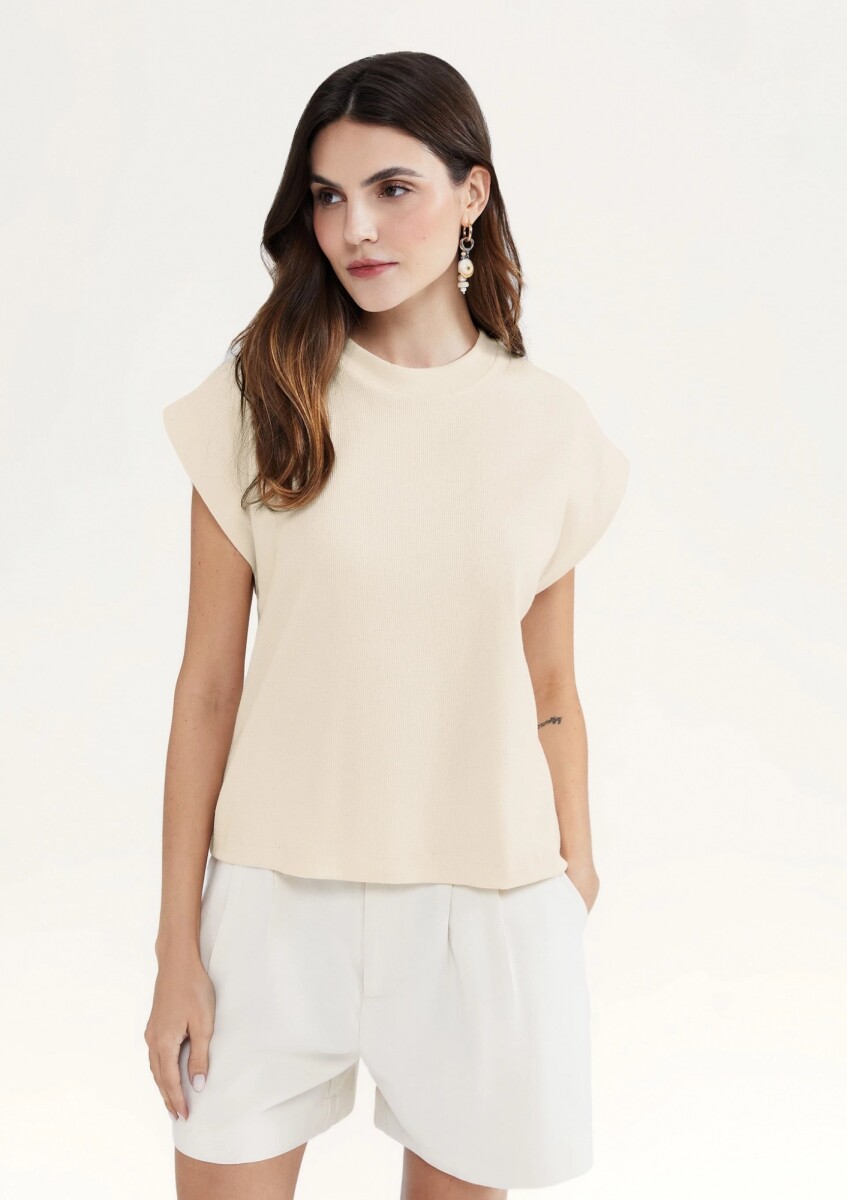 BLUSA BÁSICA - BEIGE 